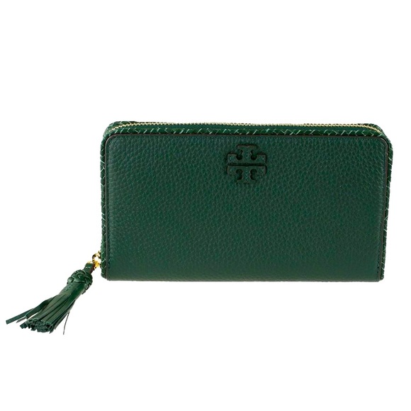 TORY BURCH TAYLOR ZIP WALLET GREEN - Picture 4 of 4